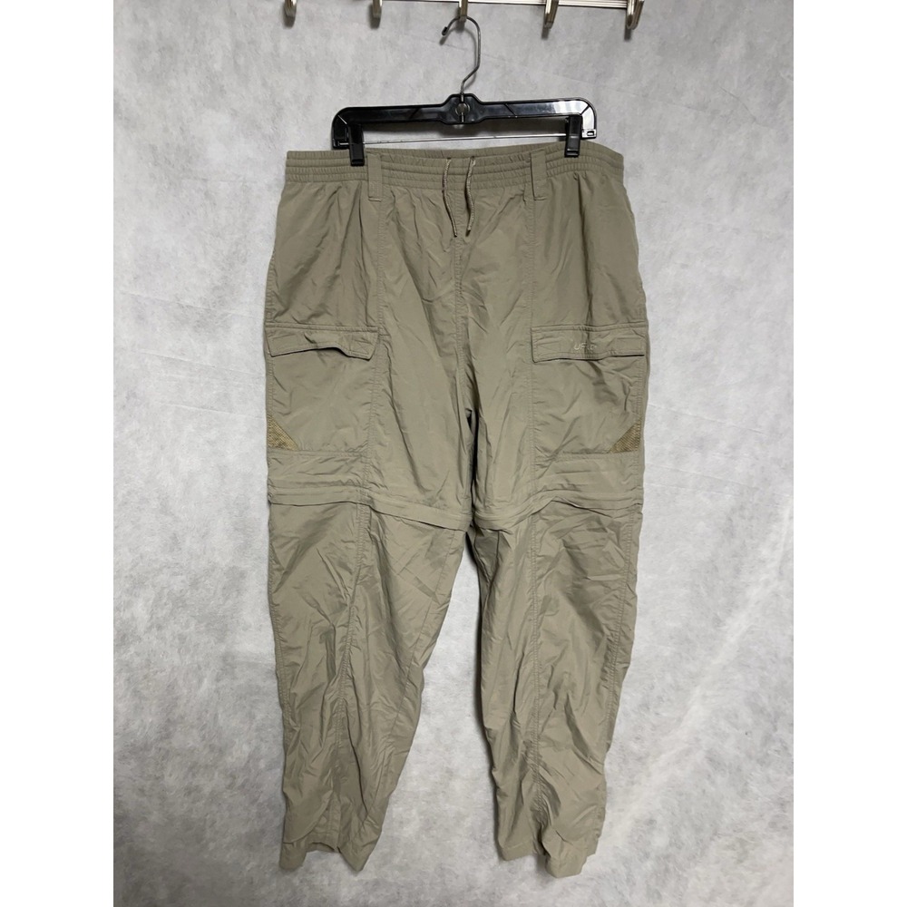 Columbia Pants Men XL X35 Nylon Convertible Cargo Elastic Waist‎ PFG Outdoor UPF